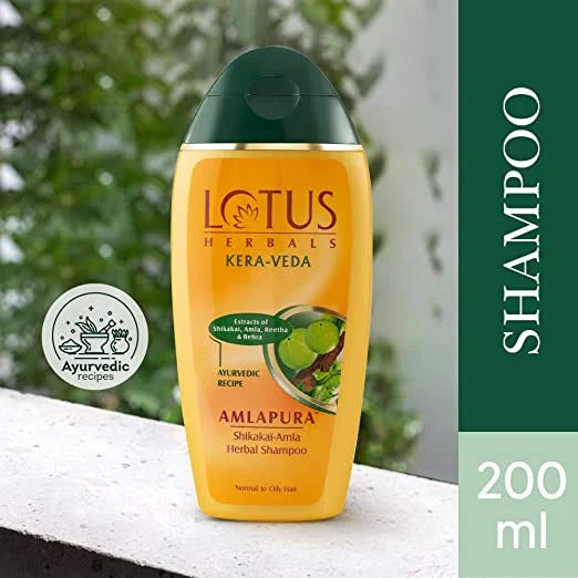 Lotus Herbals Amlapura Shikakai Amla Herbal Shampoo - Distacart