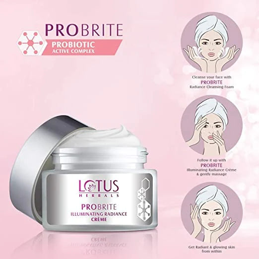 Lotus Herbals Probrite Illuminating Radiance Crème - Distacart