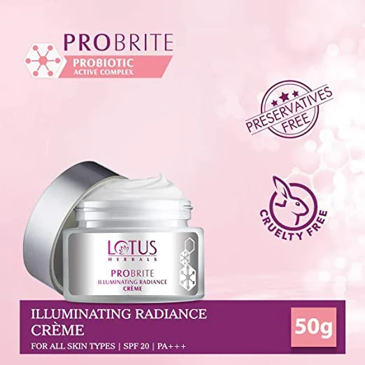 Lotus Herbals Probrite Illuminating Radiance Crème - Distacart