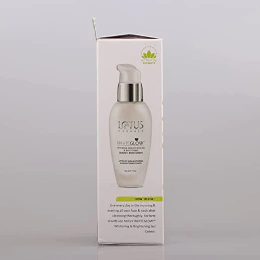 Lotus Herbals Whiteglow Intensive Skin Serum + Moisturiser - Distacart
