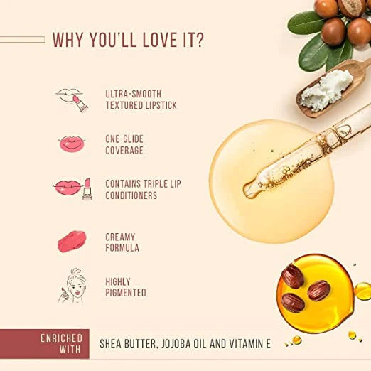 Lotus Make-Up Ecostay Butter Matte Lip Color - Nutty Brown (4.2 Gm) - Distacart