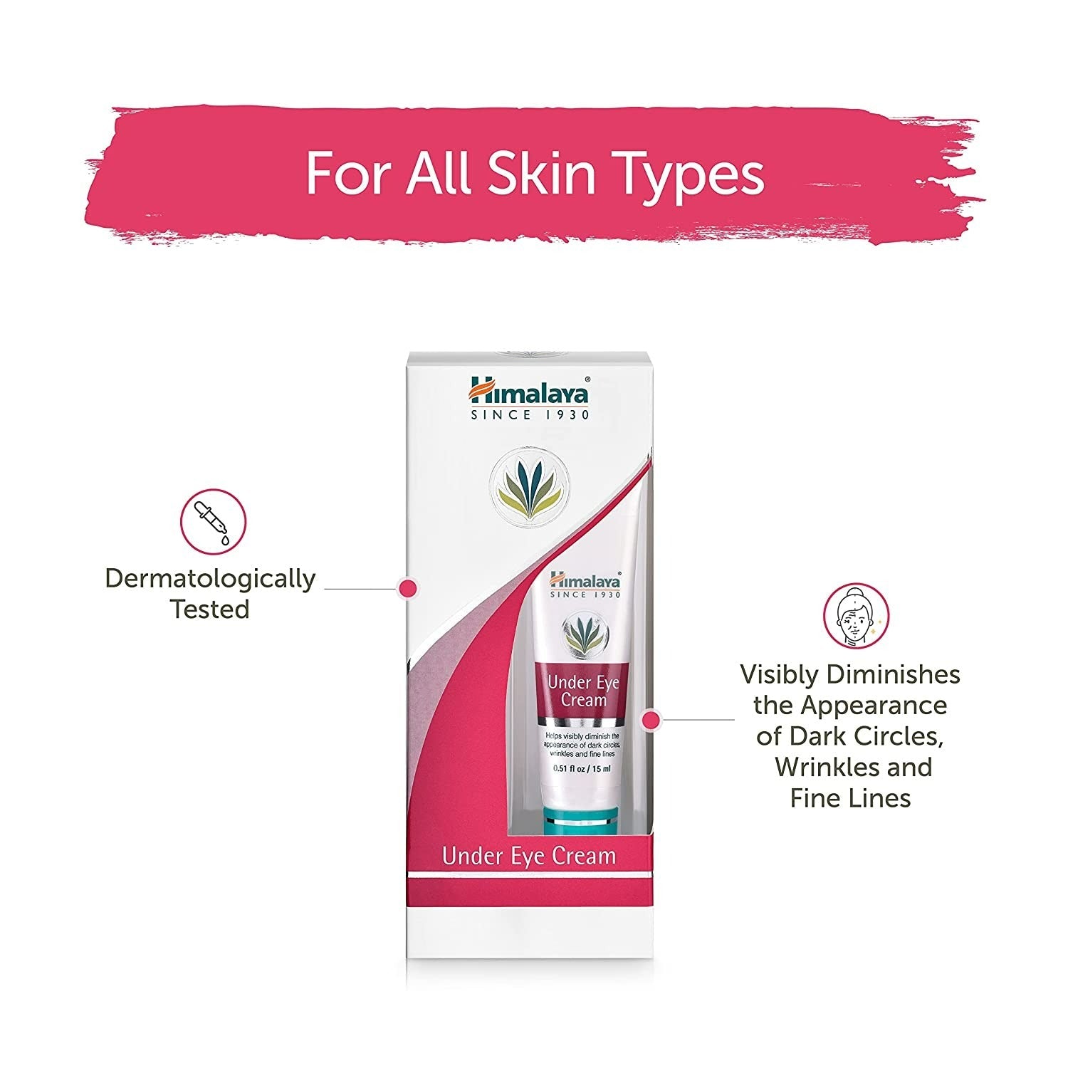 Himalaya Herbals Under Eye Cream (15 ml) - Distacart