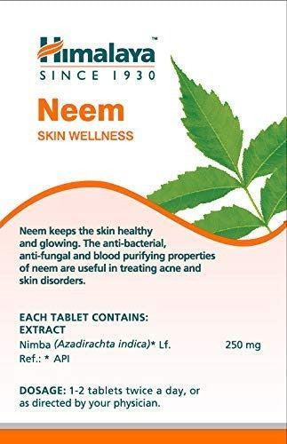 Himalaya Wellness Pure Herbs Neem Skin Wellness - 60 Tablets - Distacart