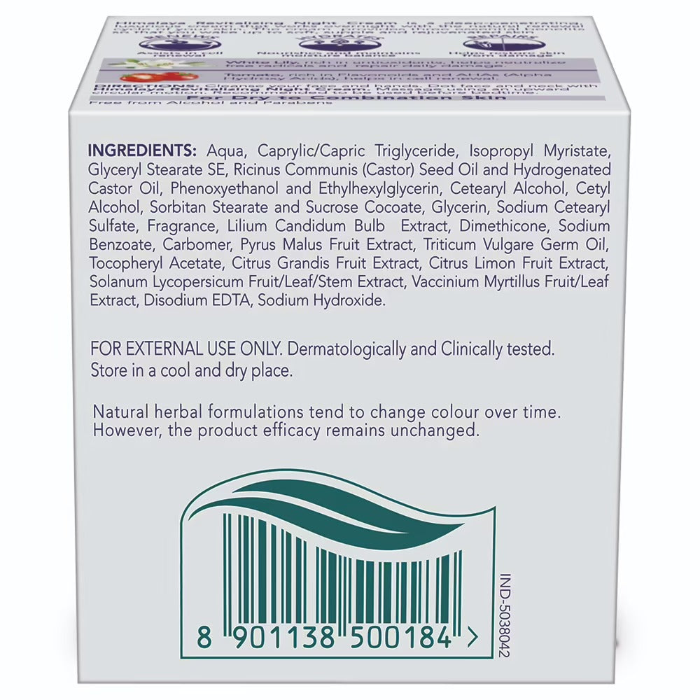 Himalaya Revitalizing Night Cream - Distacart