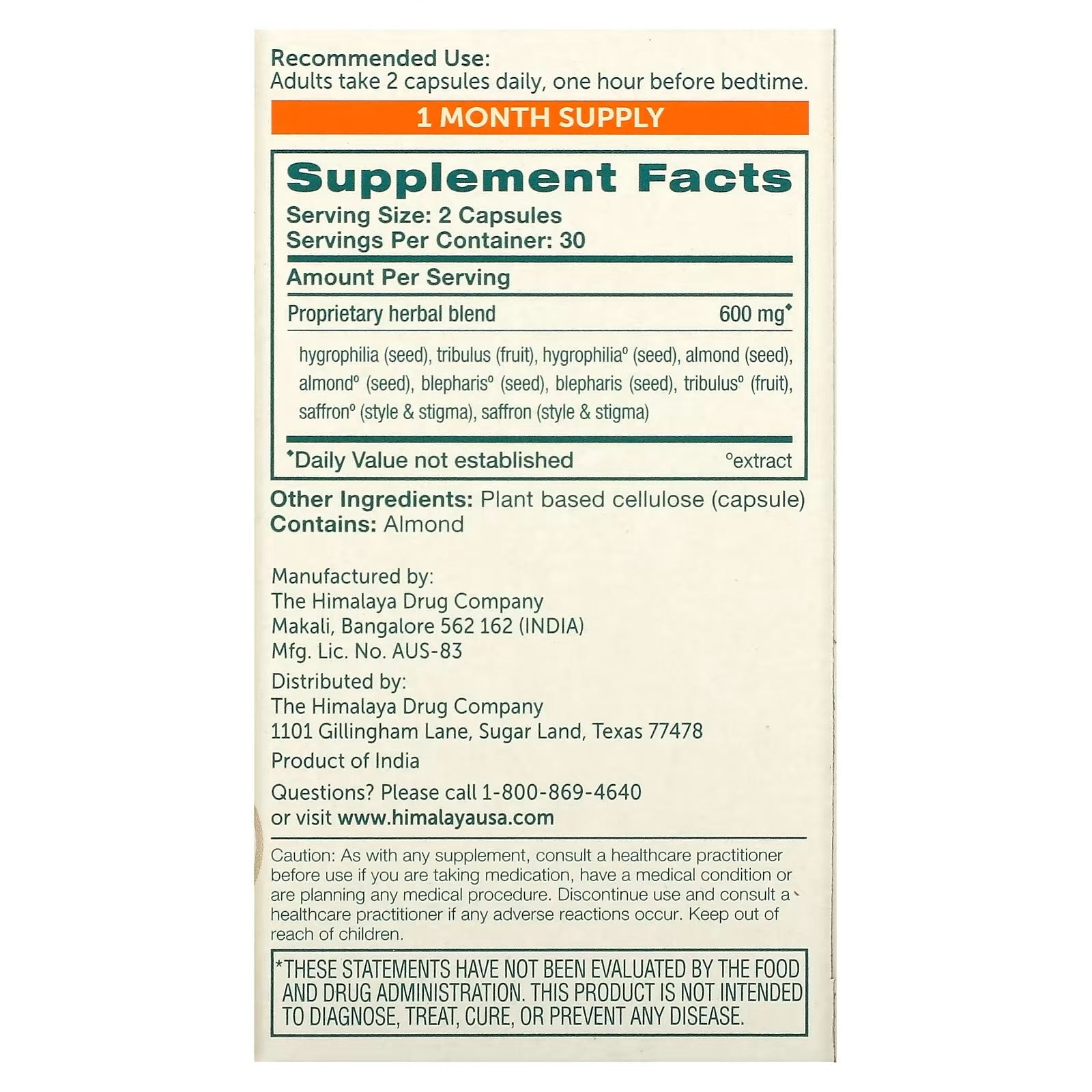 Himalaya Herbals - Kapikachhu Men's Wellness - Distacart