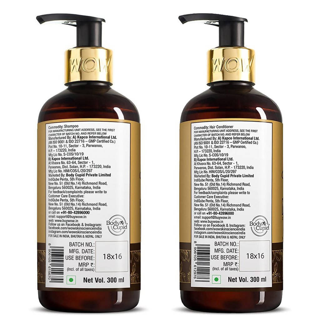 Wow Skin Science Moroccan Argan Oil Shampoo & Hair Conditioner - Distacart