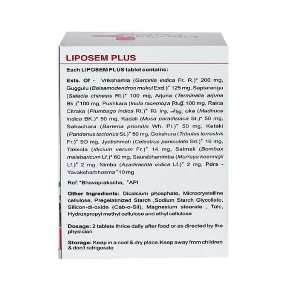  Ayurveda Liposem Plus Tablet