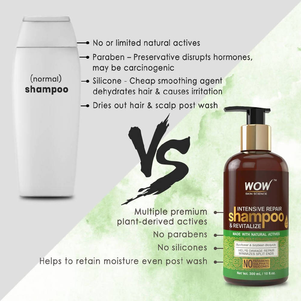 Wow Skin Science Intensive Repair Shampoo and Revitalize - Distacart