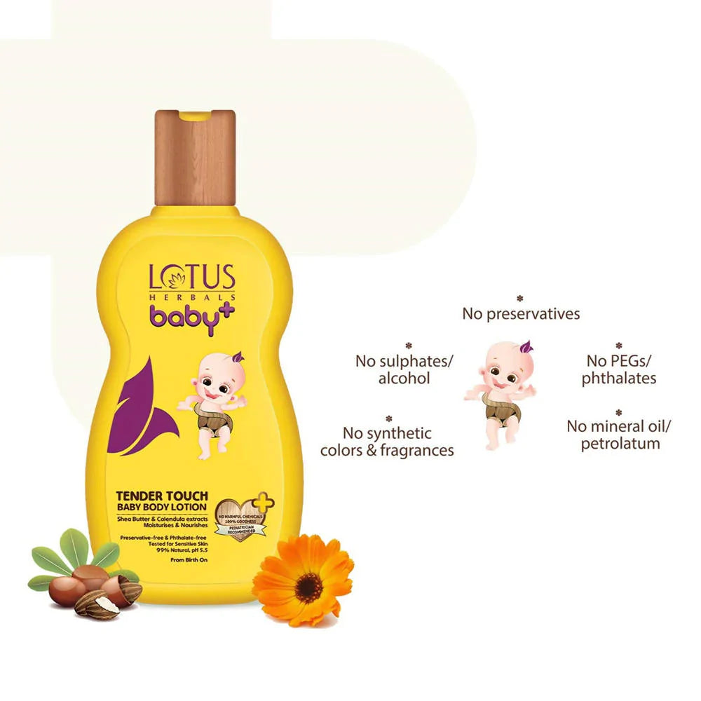 Lotus Herbals Baby+ Tender Touch Baby Body Lotion - Distacart