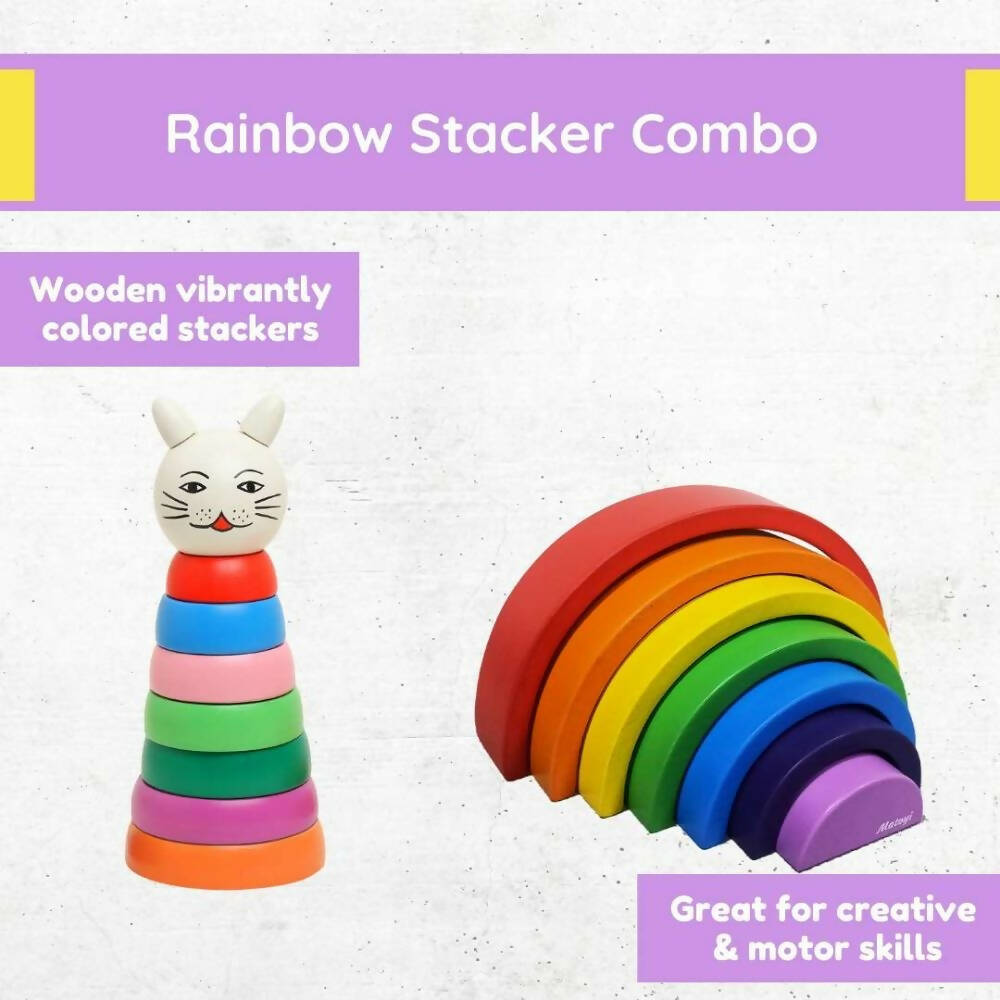 Matoyi Cat Stacker & Rainbow Stacker Combo - Swadesii