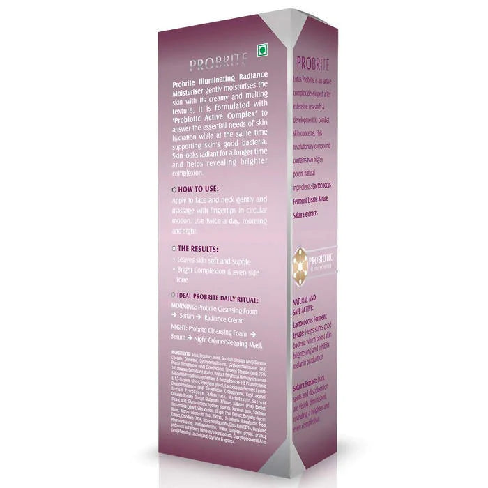 Lotus Herbals Probrite Illuminating Radiance Moisturiser - Distacart