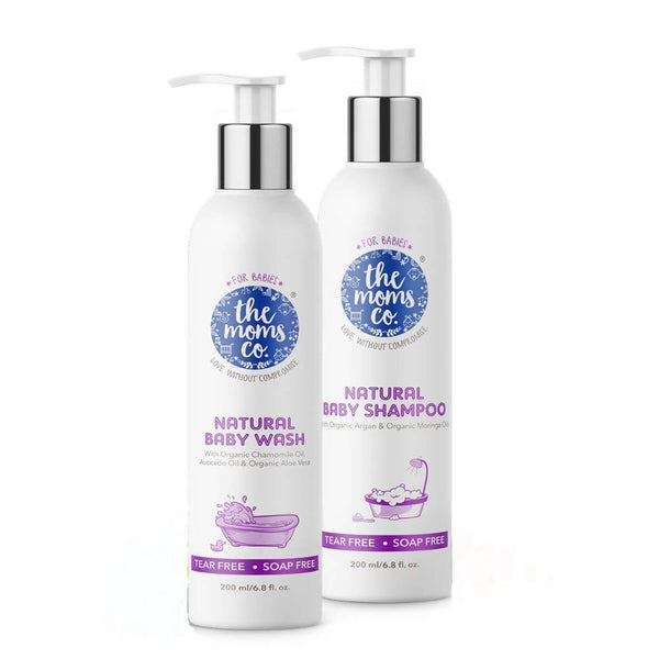 The Moms Co Natural Tear-Free Cleaning Bundle For Baby Swadesii