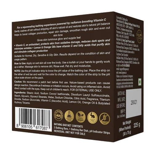 Wow Skin Science Brightening Vitamin C Bathing Bar - Distacart