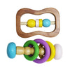 Matoyi Colorful Wooden Rattles For Babies - Set of 2