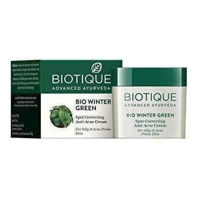 Biotique Bio Winter Green Spot Correcting Anti Acne Cream, 15g