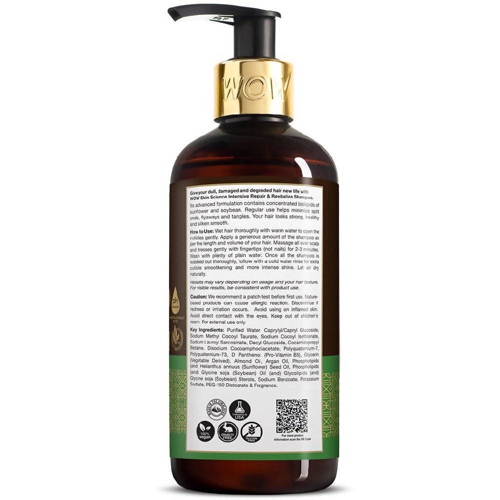 Wow Skin Science Intensive Repair Shampoo and Revitalize - Distacart