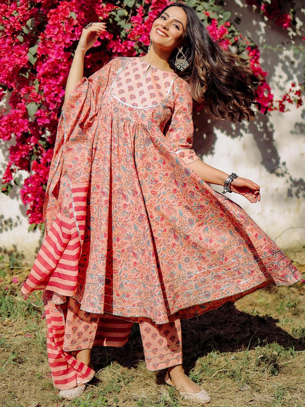 Cotton anarkali clearance designs