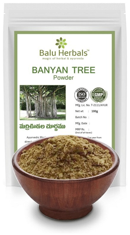 Balu Herbals Banyan Tree Powder - PUSHMYCART