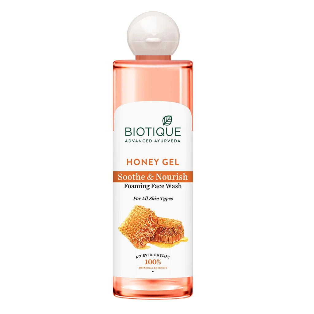 Biotique Advanced Ayurveda Bio Honey Gel Refreshing Foaming Face Wash - Distacart