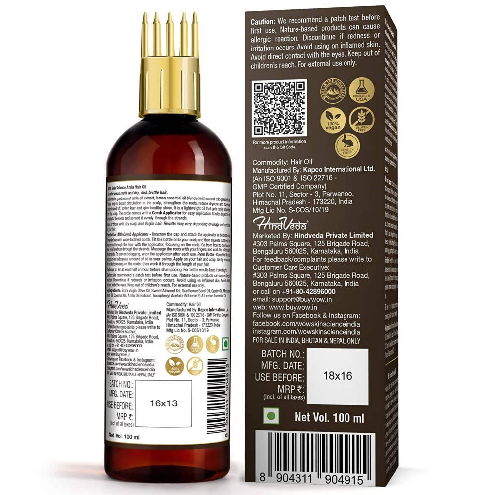 Wow Skin Science Amla Hair Oil - Distacart