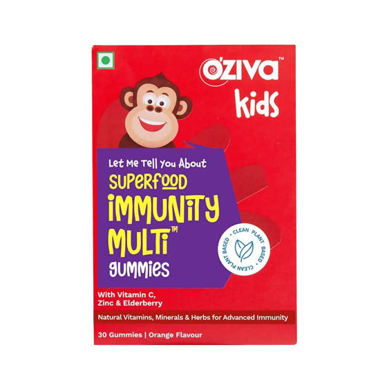 OZiva Kids Superfood Immunity Multi Gummies - Distacart
