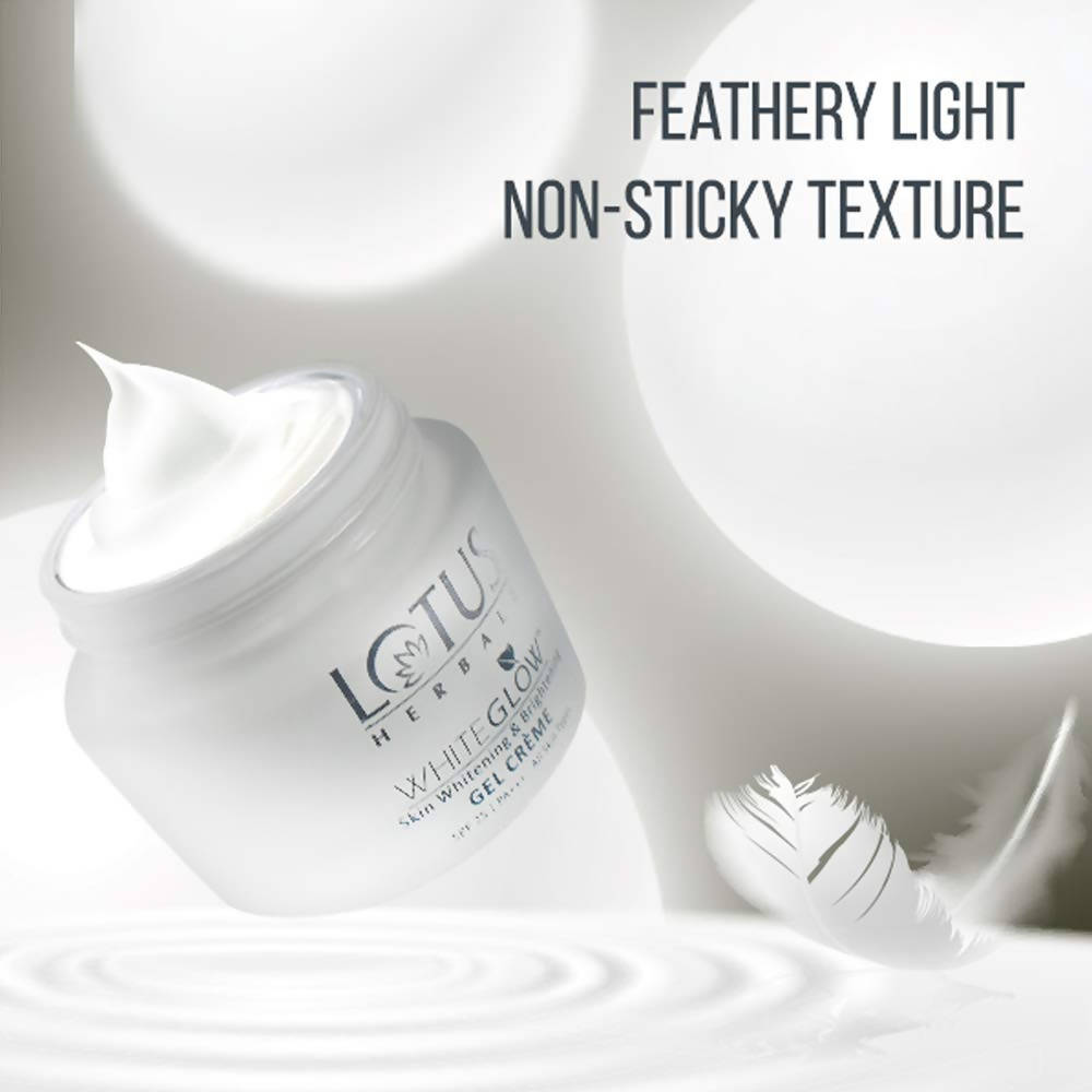 Lotus Herbals Whiteglow Skin Whitening And Brightening Gel Cream (SPF-25,40g) - Distacart
