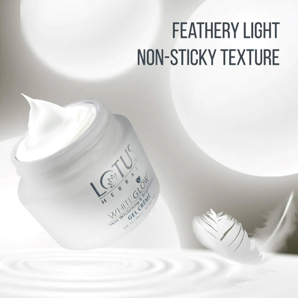 Lotus Herbals Whiteglow Skin Whitening And Brightening Gel Cream (SPF-25,40g) - Distacart