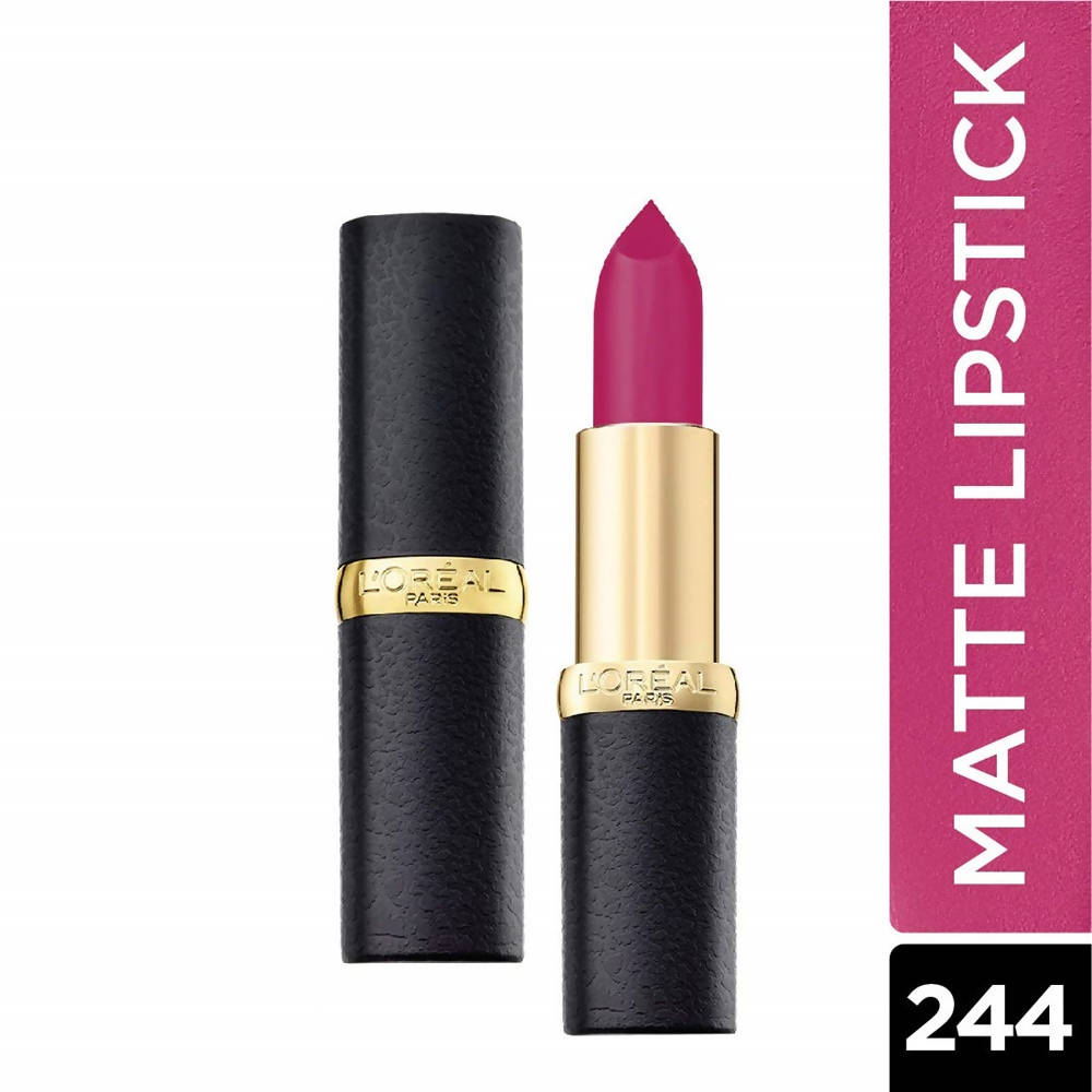 L'Oreal Paris Color Riche Moist Matte Lipstick - 244 Soft Violet - Distacart