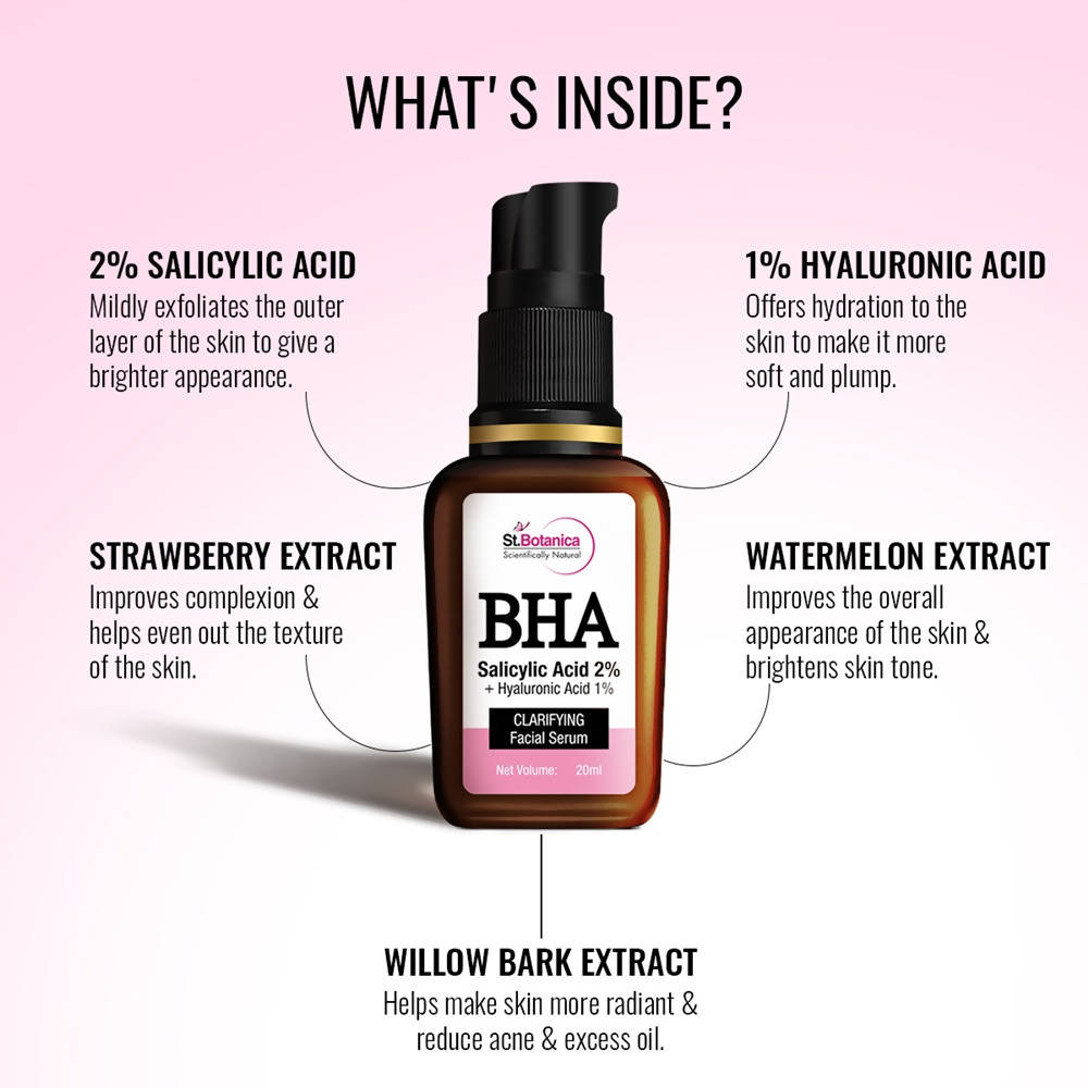 St.Botanica BHA Salicylic Acid 2% + Hyaluronic Acid 1% Clarifying Facial Serum