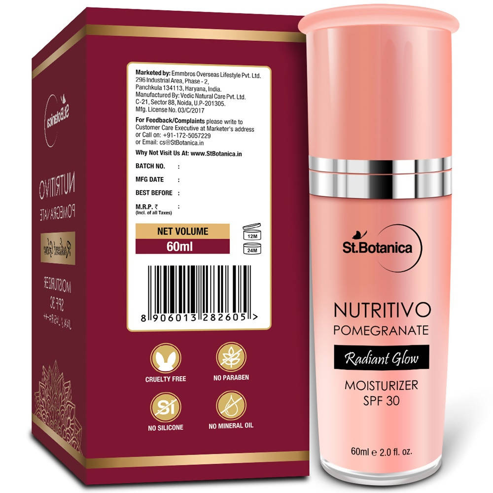 St.Botanica Nutritivo Pomegranate Radiant Glow Moisturiser SPF 30