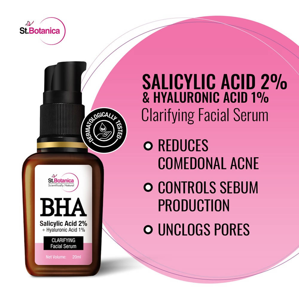 St.Botanica BHA Salicylic Acid 2% + Hyaluronic Acid 1% Clarifying Facial Serum