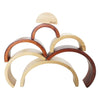 Matoyi Wooden Arch Shaped Stacker Multicolor - 7 Piece