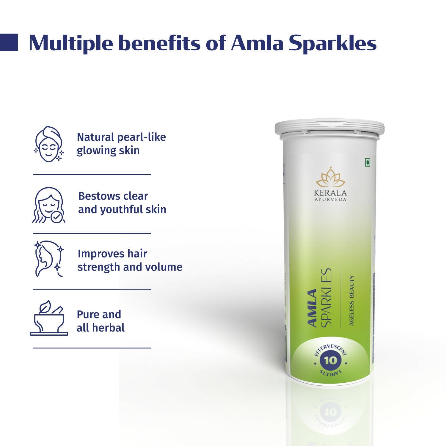Kerala Ayurveda Amla Sparkles Tablets - Distacart