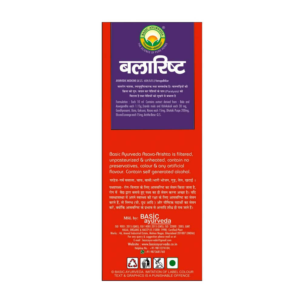 Basic Ayurveda Balaristha Usges