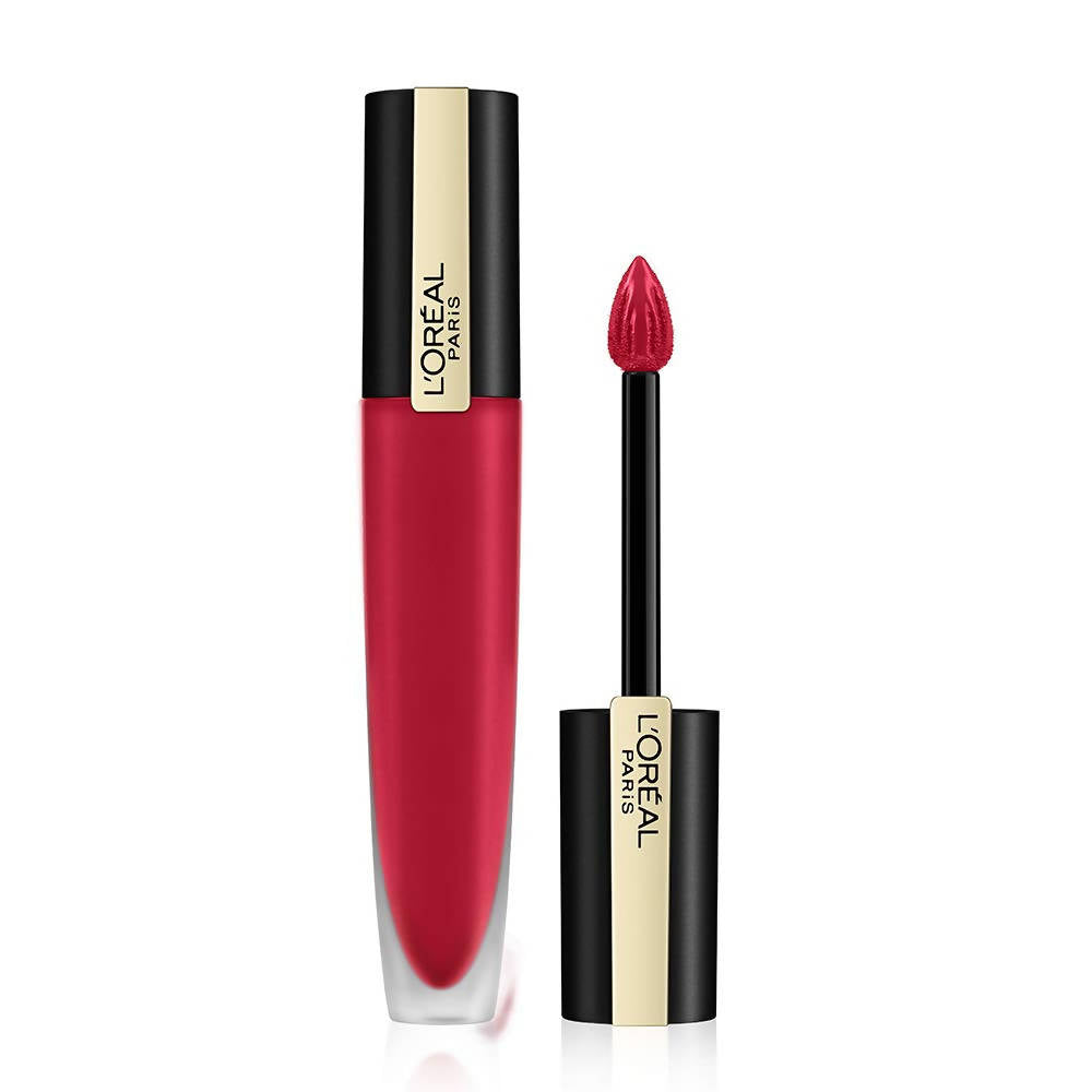 L'Oreal Paris Rouge Signature Matte Liquid Lipstick - 136 Armored - Distacart